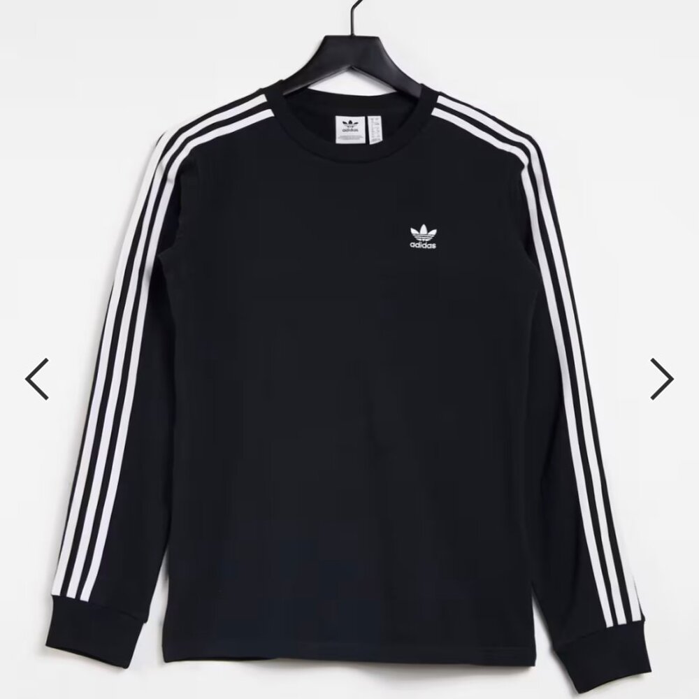 Adidas Original Women's Classic Long Sleeve T-shirt Black - Size XS